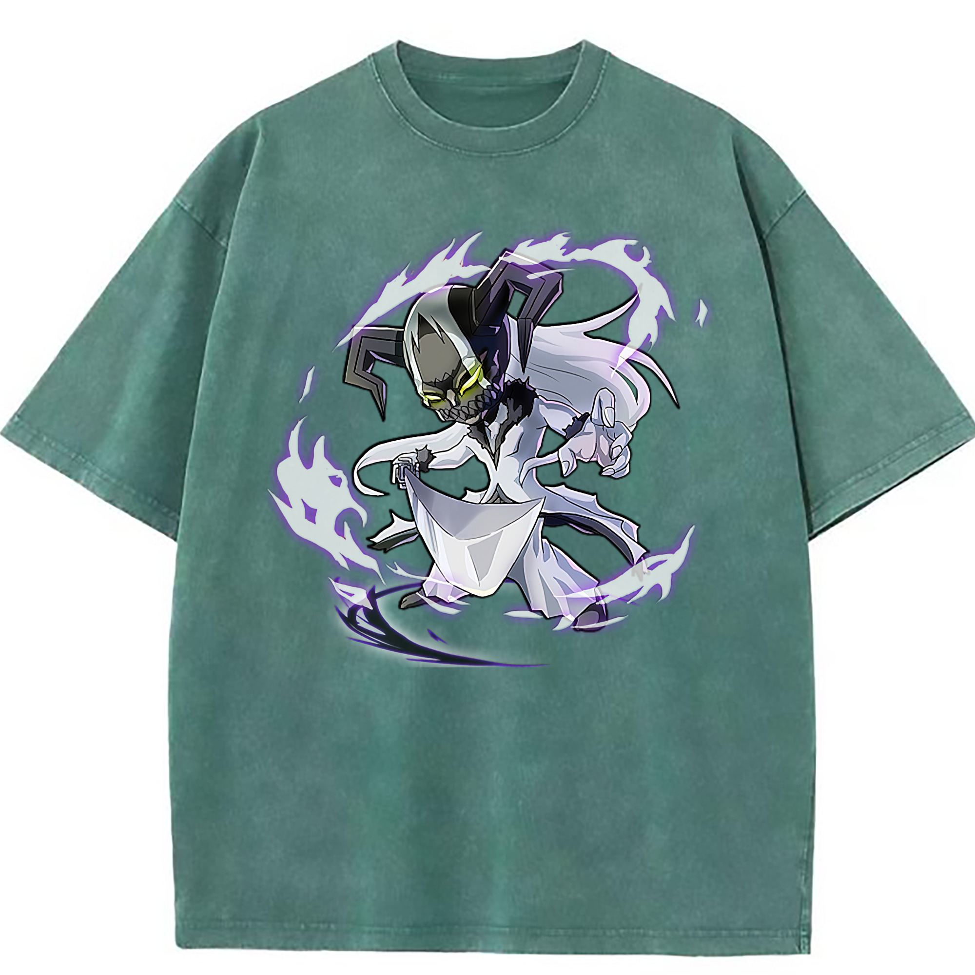 （画像用） ブリーチ 黒崎一護（くろさき いちご）BLEACH Kurosaki Ichigo 綿100% ヴィンテージ風 半袖Tシャツ（フロントプリント）